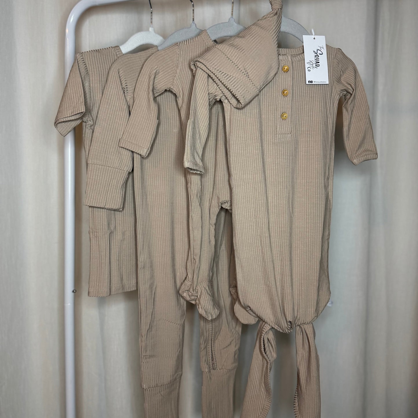 Oat Ribbed Convertible Romper