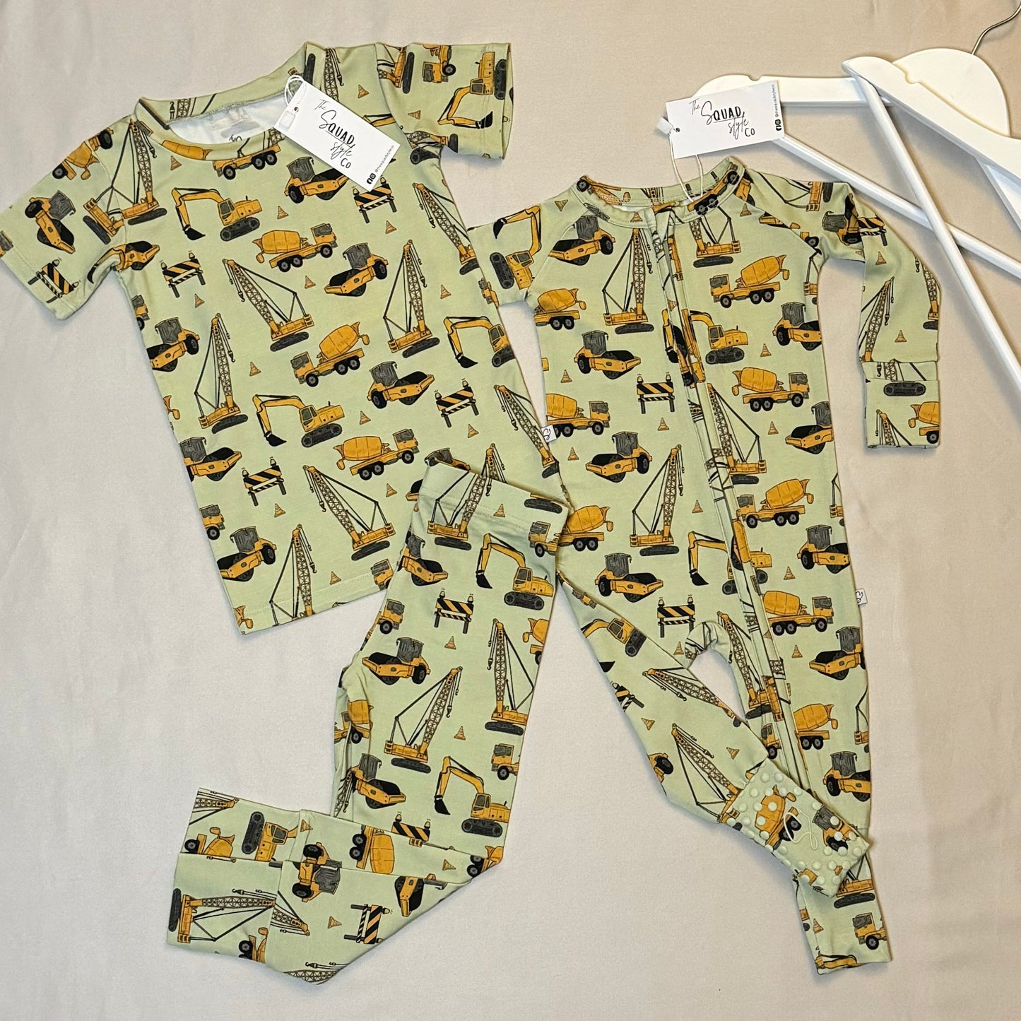 Construction Site 2-Piece Pajama Set