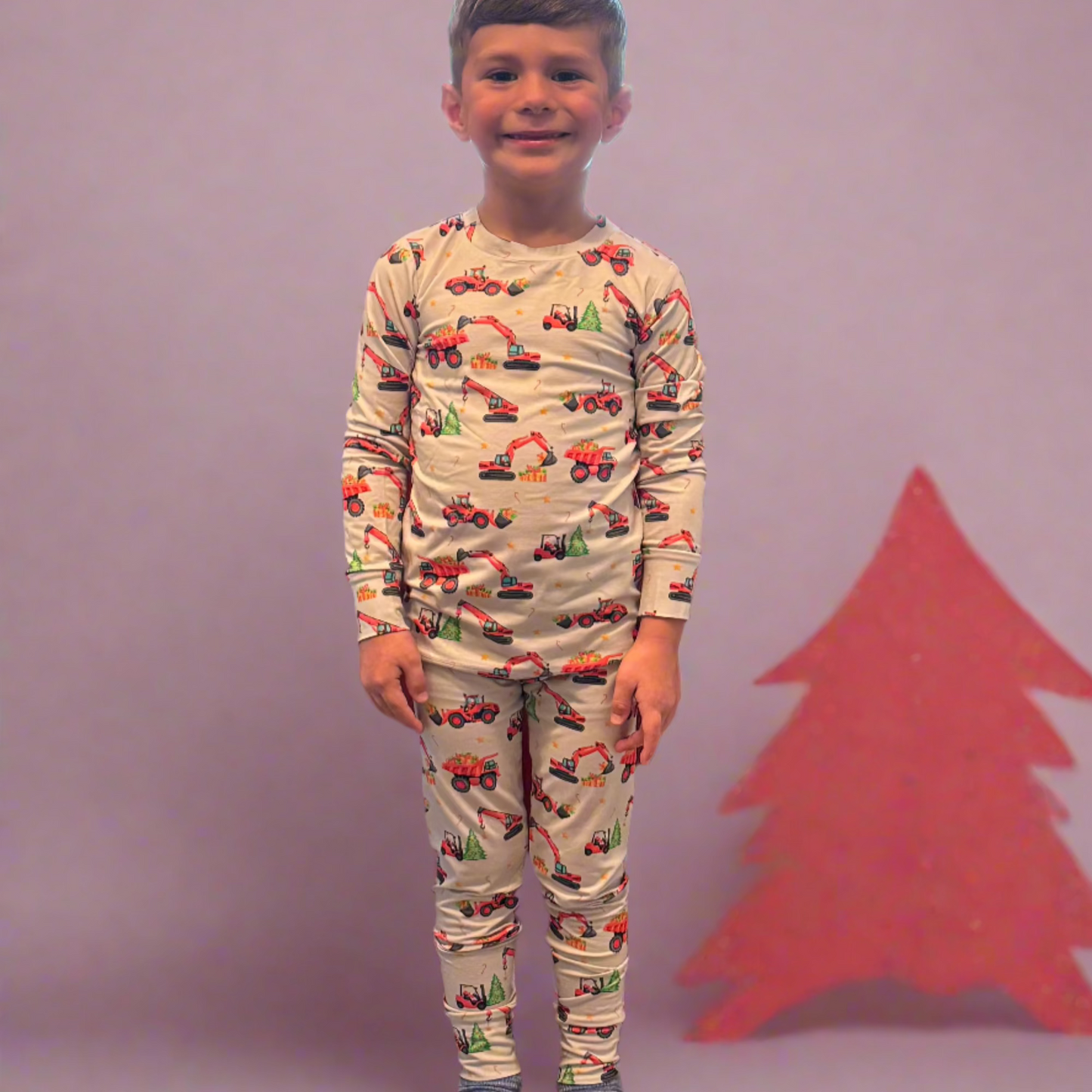 Wrapping Machines Long Sleeve Pajama Set