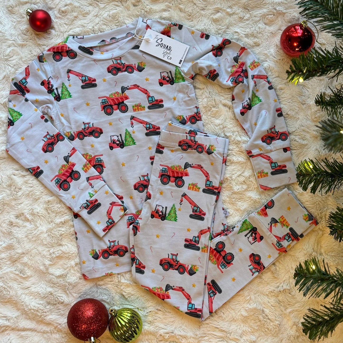 Wrapping Machines Long Sleeve Pajama Set