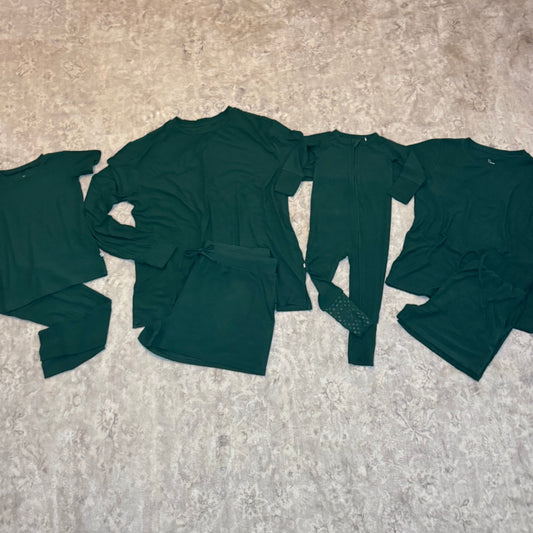 Green Ribbed Convertible Romper