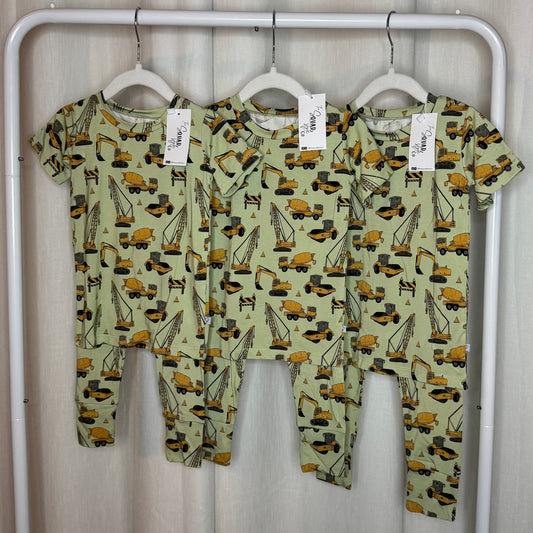 Construction Site 2-Piece Pajama Set