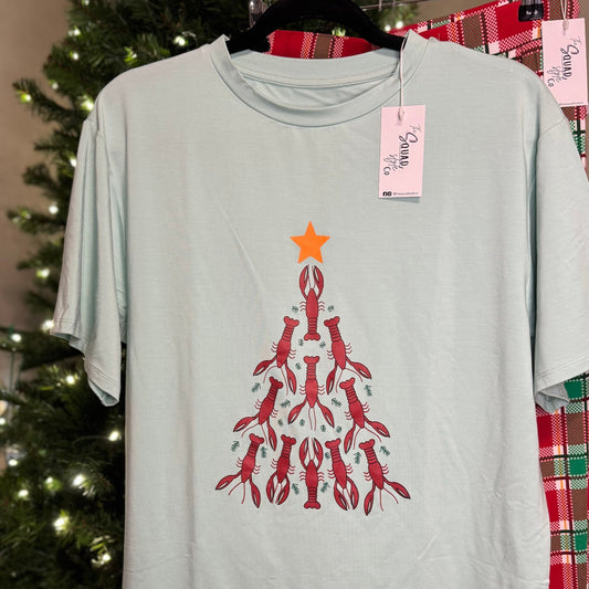 Oh Crawfish Tree Adult T-Shirt