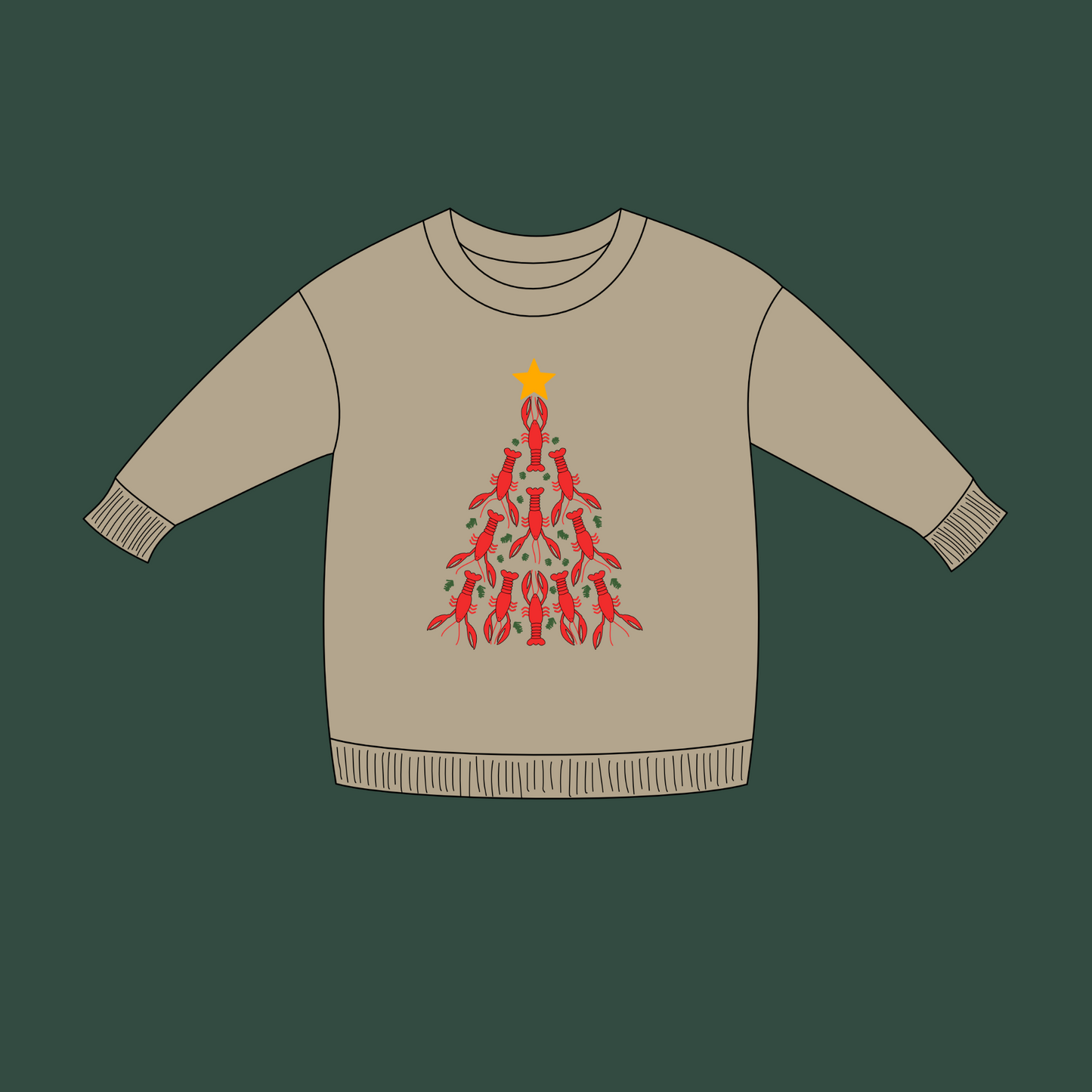 Crawfish Tree Sweatshirt