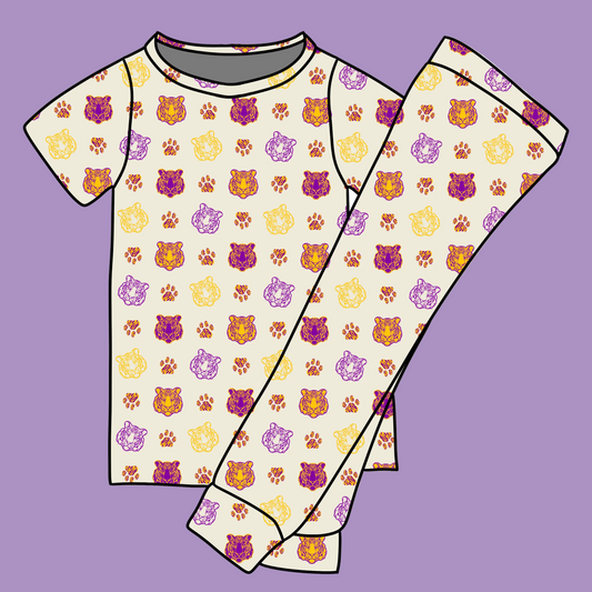 Let's Geaux (2.0) 2-Piece Pajama Set - PREORDER