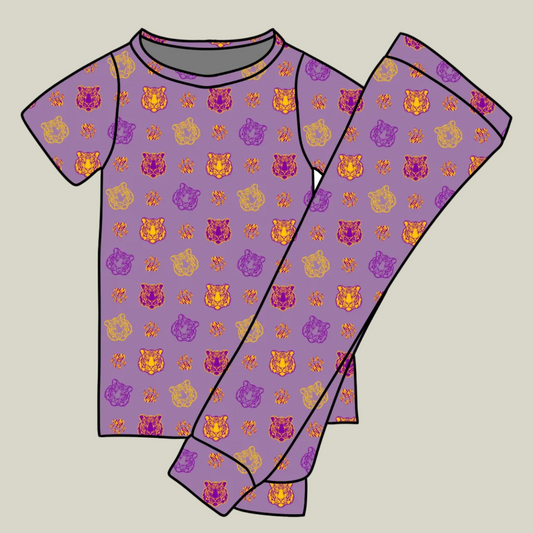 Let's Geaux (2.5) 2-Piece Pajama Set - PREORDER