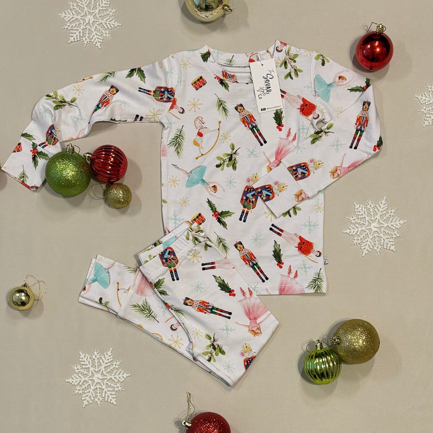 Sugar Plum Soldiers Long Sleeve Pajama Set