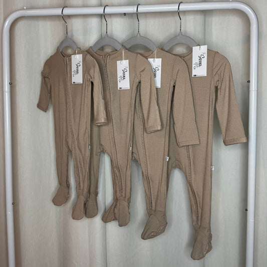 Oat Ribbed Footies