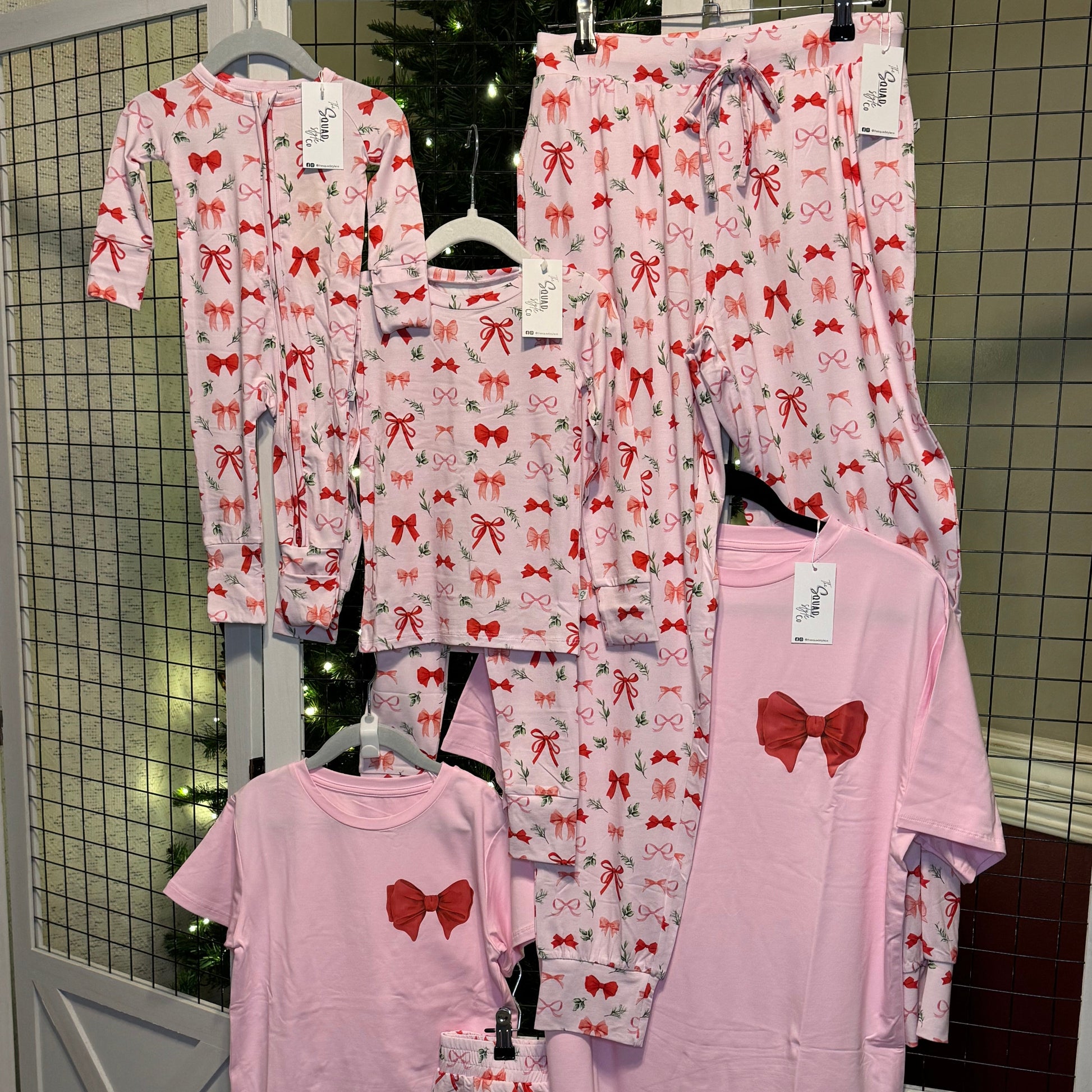 perfectly wrapped family pajamas