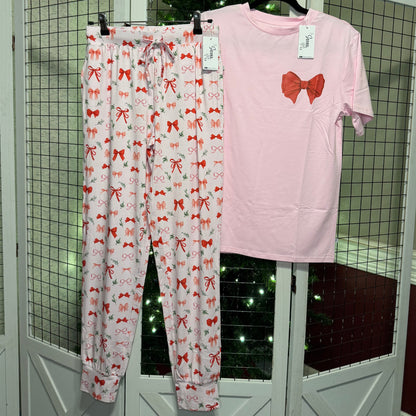 Perfectly Wrapped Joggers with Perfect Bow T shirt