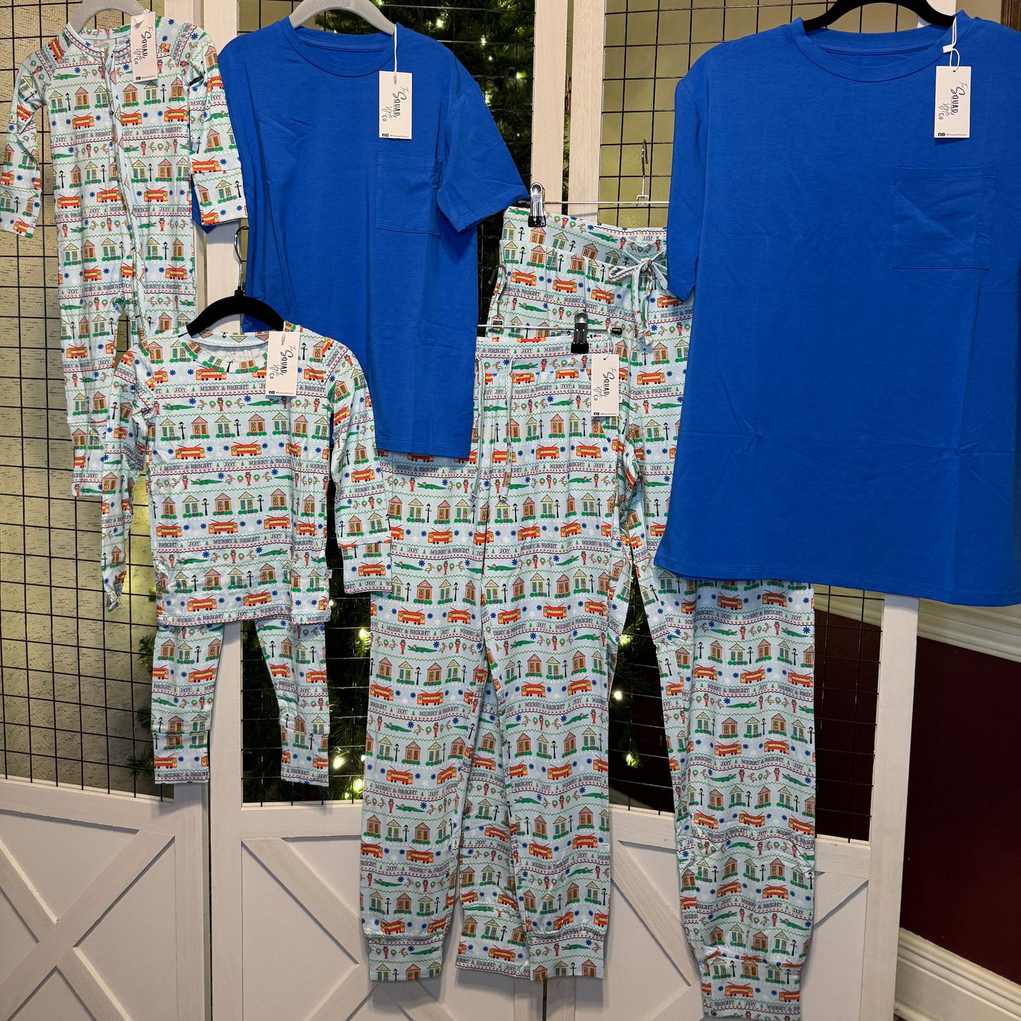 Merry Blue Adult Pocket T-Shirt